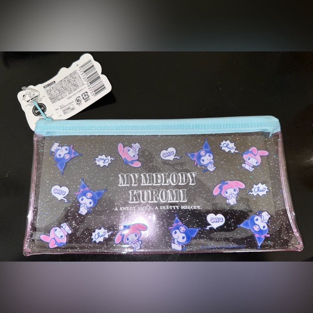 Glitter Melody and Kuromi pouch